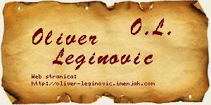 Oliver Leginović vizit kartica